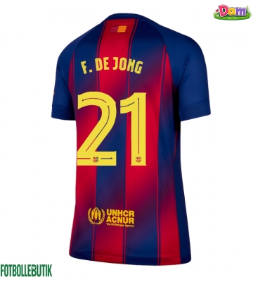 Barcelona Frenkie de Jong #21 Hemmatröja Kvinnor 2025-26 Kortärmad